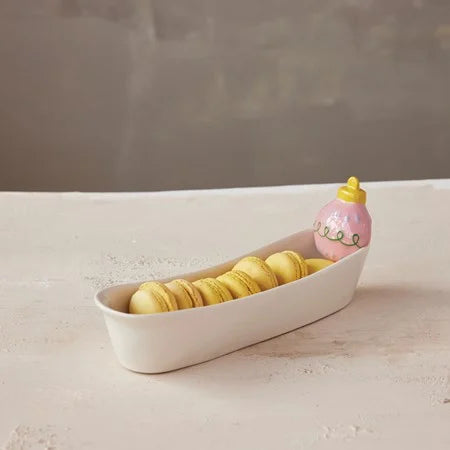 Stoneware Cracker Dish