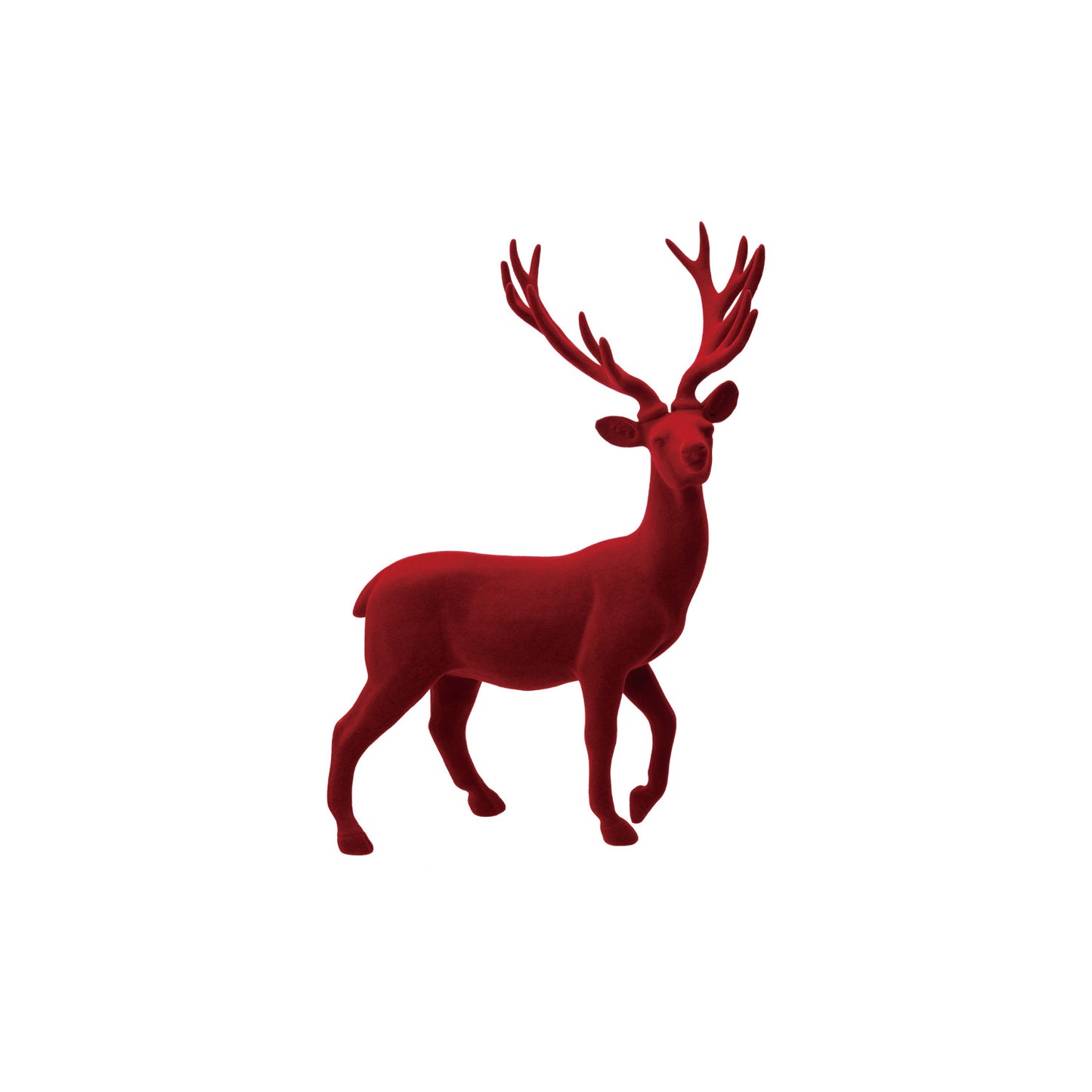Burgundy Standing Deer