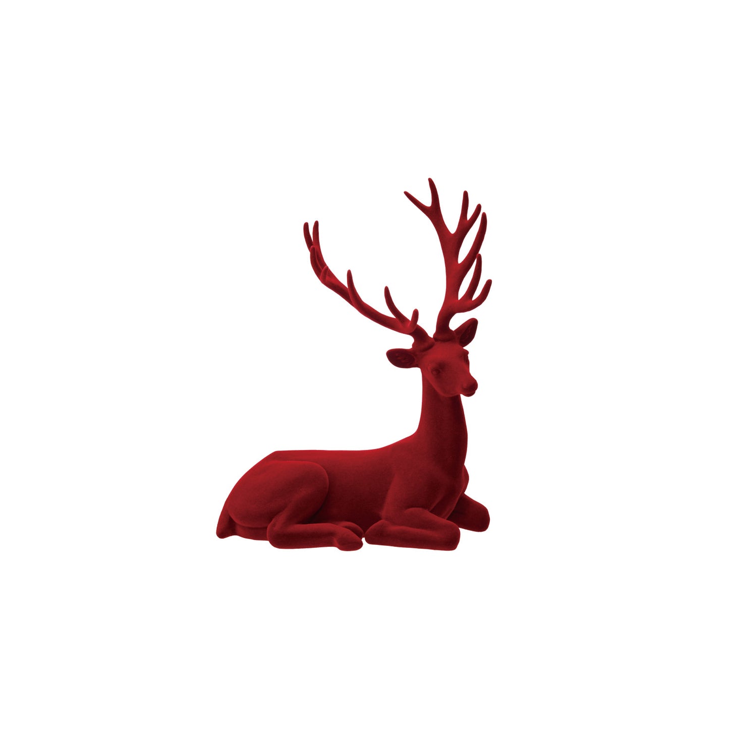 Burgundy Lying Deer