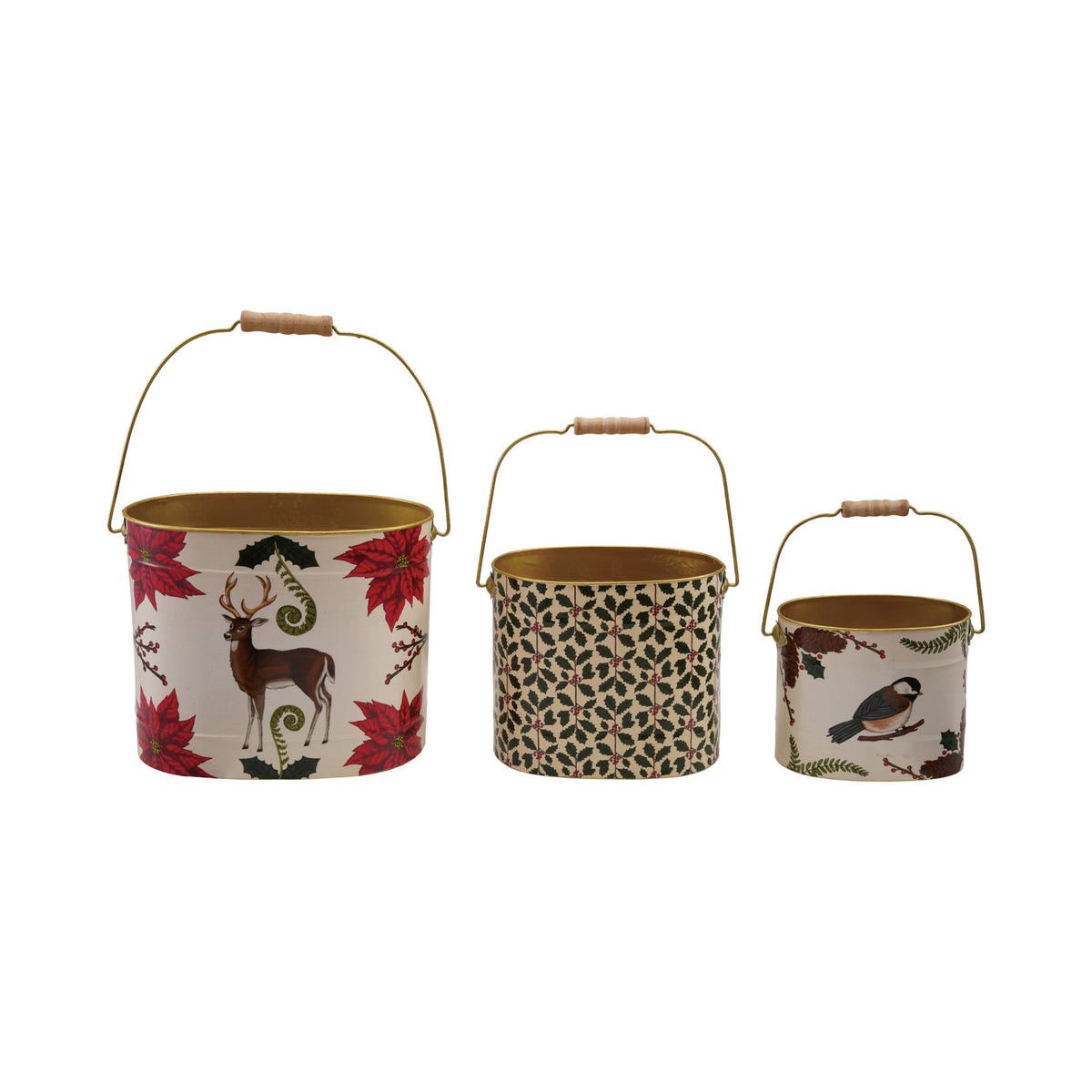 Holiday Metal Bucket