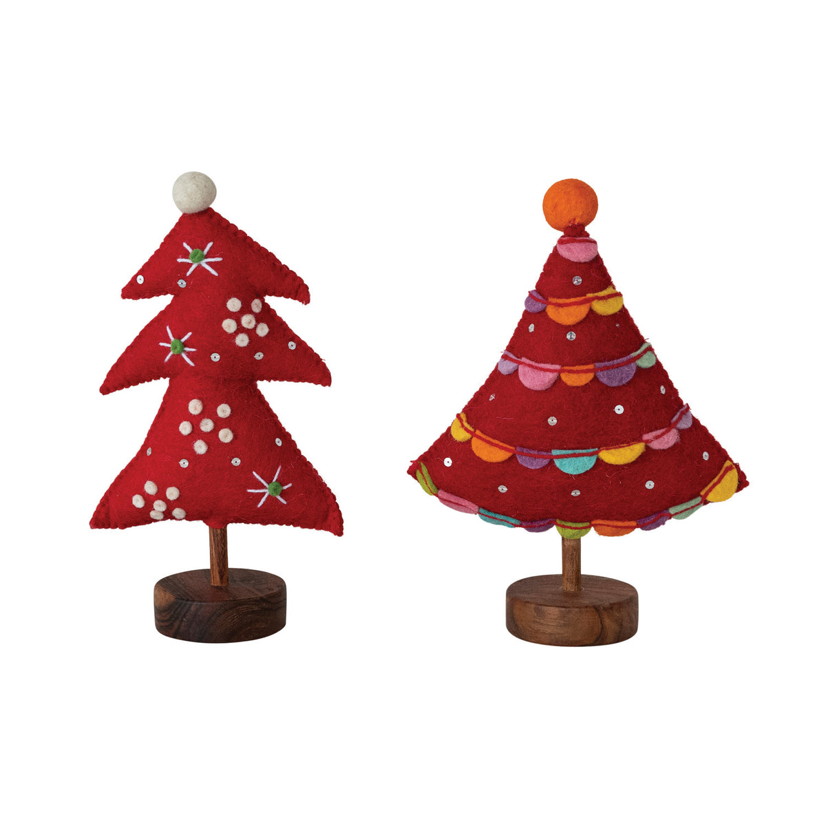 Red Felt Tree