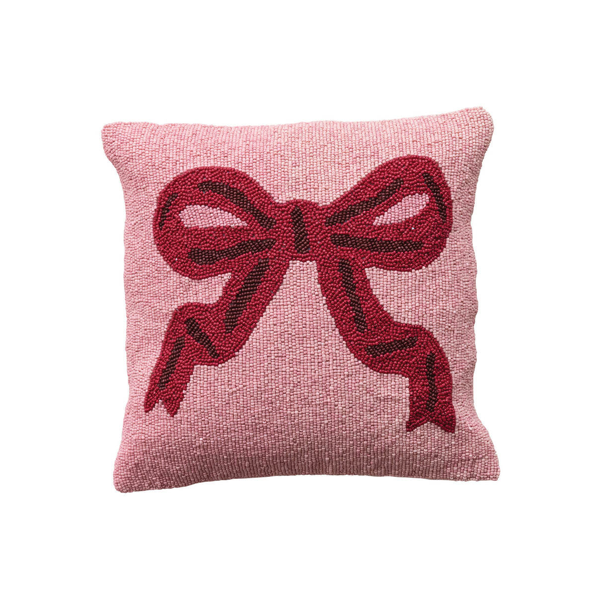 Beaded Bow Pillow