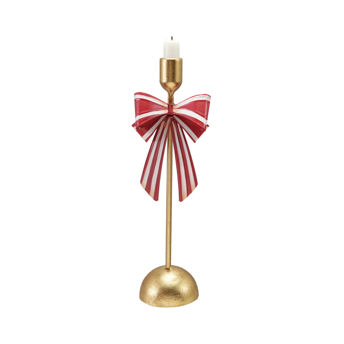Large Red Bow Taper Holder