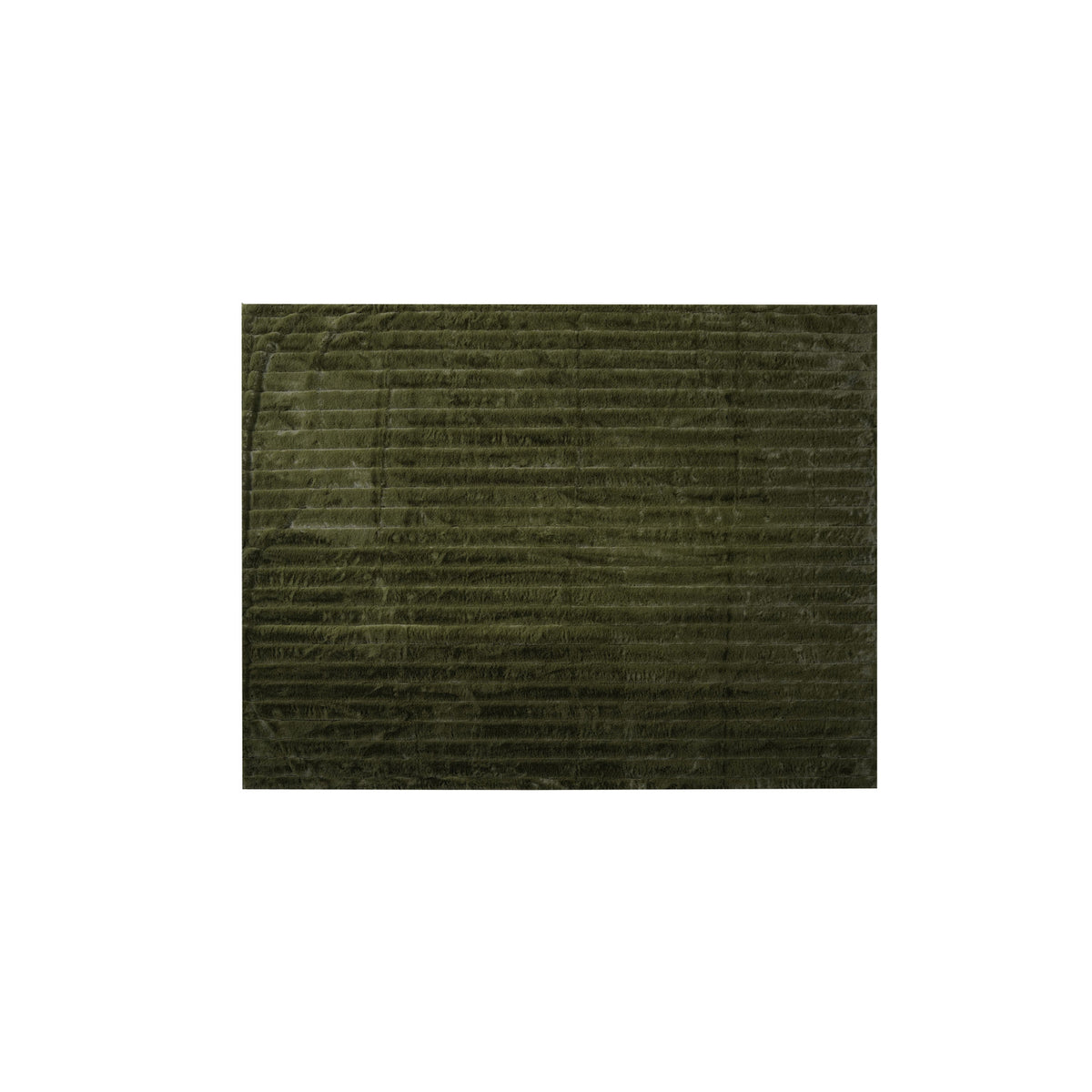 Green Faux Fur Throw