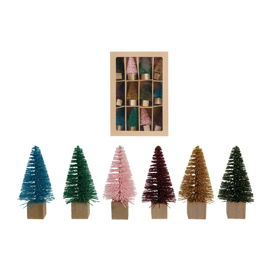 12 Small Bottle Brush Trees